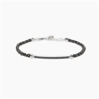 Bracciale Mabina Uomo Black Rock in Argento Ematite 534090 - 534090